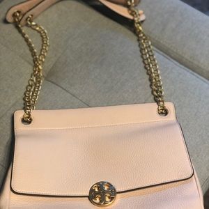 Tory Burch rose colored purse